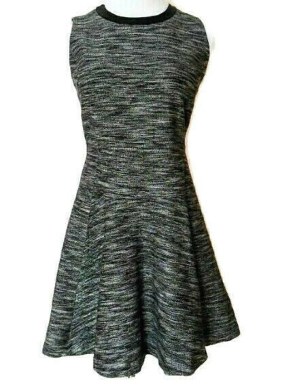 Madewell The Anywhere Dress Sz 8 Pockets Exposed Zipper Sleeveless Lined Preppy